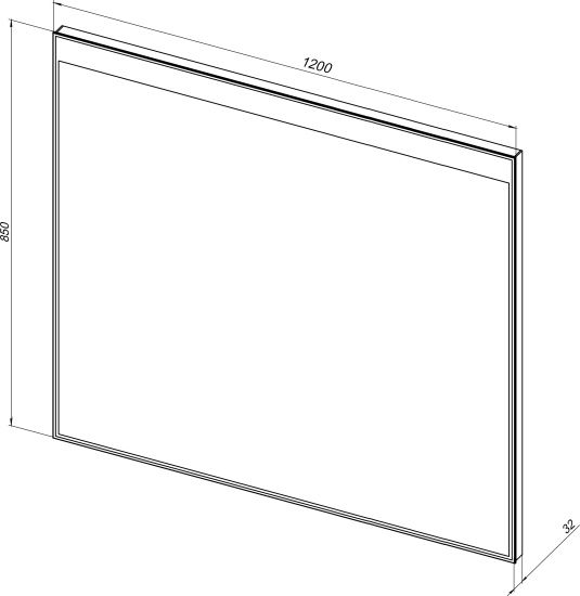Зеркало Aquanet Палермо 12085