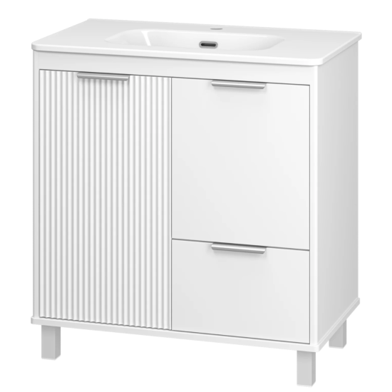 Тумба с раковиной Brevita Рисака White 70