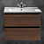 Тумба с раковиной Armadi Art Capolda 65 dark wood