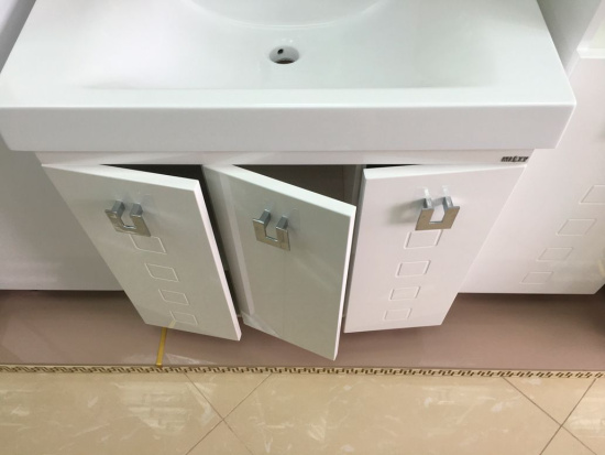 Тумба с раковиной Misty Эллада 90 белая