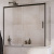 Шторка на ванну Radaway Idea Black PN DWJ+S 160 L x 75 R