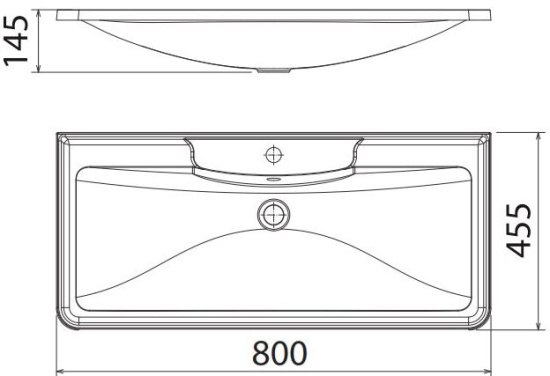Тумба с раковиной BelBagno Albano 80 напольная, bianco lucido