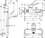 Душевой комплект Hansgrohe Novus Loop 71340000 смеситель + душевой гарнитур
