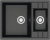 Мойка кухонная ZETT lab. T190Q004 черная