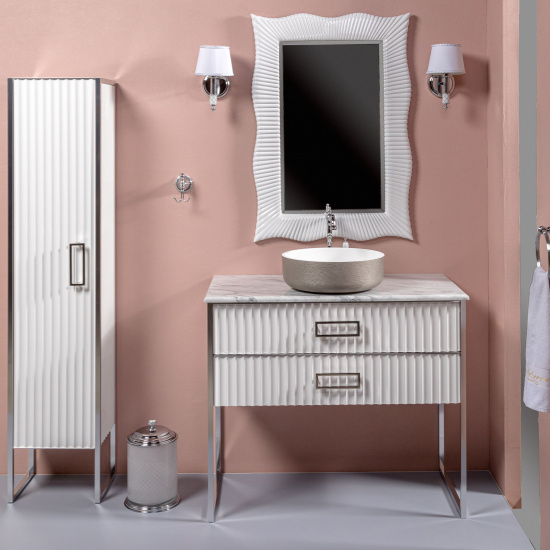 Зеркало Armadi Art NeoArt Soho 70 белое, с подсветкой