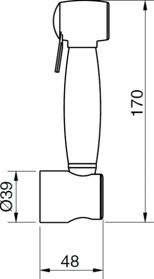 Гигиенический душ Cezares Atlantis ATLANTIS-U-IFS-02 бронза