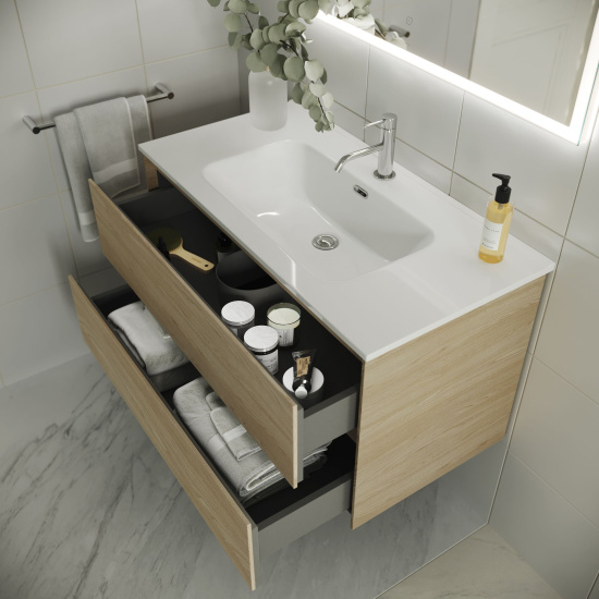 Тумба с раковиной Sancos Cento 80 карпатская ель