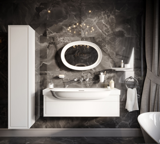 Мебель для ванной Laufen The New Classic 120, белая глянцевая