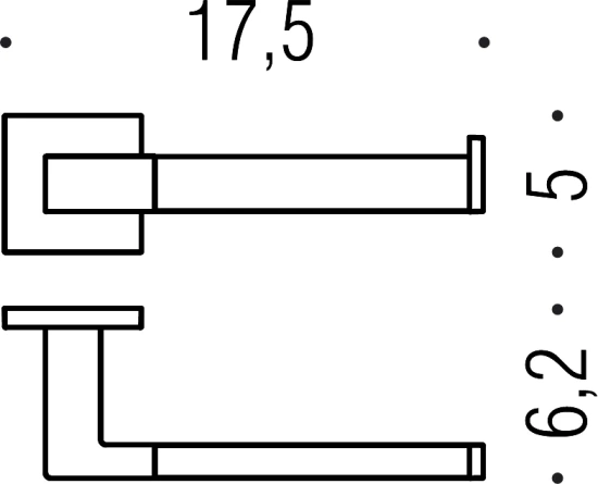 Держатель туалетной бумаги Colombo Design BasicQ В3708DX левый