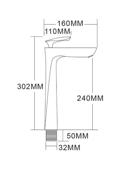 Смеситель для раковины Grocenberg GB3001WC