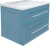Тумба с раковиной Misty Марта 80 подвесная, голубая матовая Тумба с раковиной Misty Марта 80 подвесная, голубая матовая