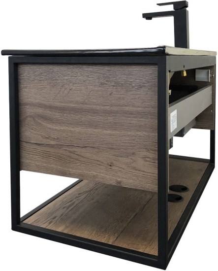 Мебель для ванной Comforty Бонн 90 дуб темный