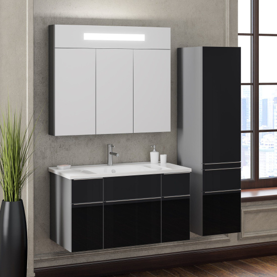 Зеркало-шкаф Opadiris Кристалл 90