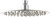 Верхний душ Aquanet Passion AF301-84-RM Верхний душ Aquanet Passion AF301-84-RM