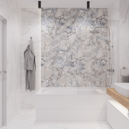 Мебель для ванной Stworki Ольборг 100 столешница дуб французский, без отверстий, 2 тумбы 50, с раковиной Vitra Shift