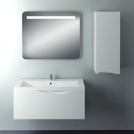 Шкаф 1MarKa Этюд 35П белый глянец