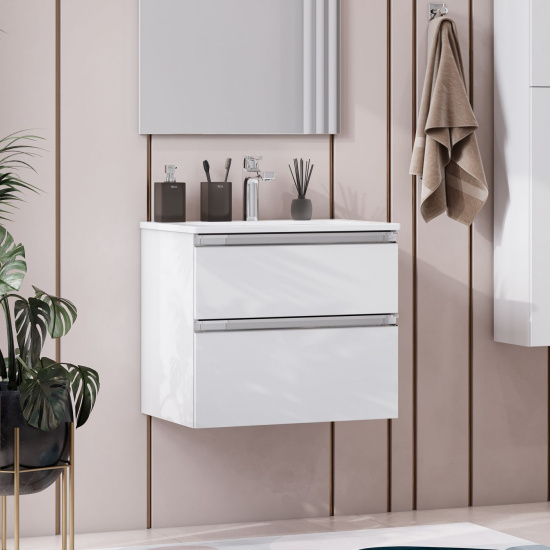 Мебель для ванной Roca The Gap 60 2 ящика, белый глянец