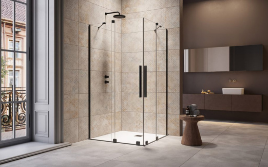 Душевой уголок Radaway Furo Black KDD 110х80