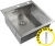 Мойка кухонная Zorg Inox RX RX-5151 + дозатор в подарок
