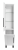 Шкаф-пенал Misty Модерн 35 L с бельевой корзиной, универсальный