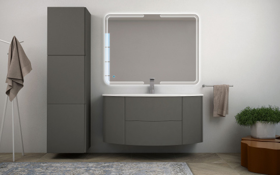 Мебель для ванной Cezares Eden 120 grigio talpa opaco