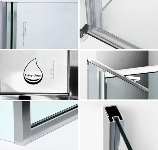 Душевой уголок Wasserkraft Salm 27I28 80x90 см