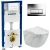 Инсталляция Geberit Duofix Delta 458.103.21.1 с кнопкой смыва Delta 51 + унитаз подвесной CeramaLux 2213-K Инсталляция Geberit Duofix Delta 458.103.21.1 с кнопкой смыва Delta 51 + унитаз подвесной CeramaLux 2213-K