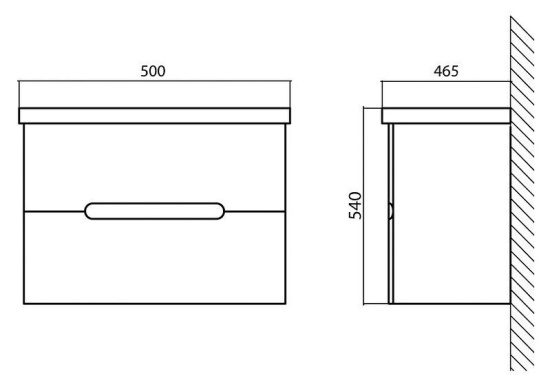 Тумба с раковиной BelBagno Luxury 50 bianco lucido