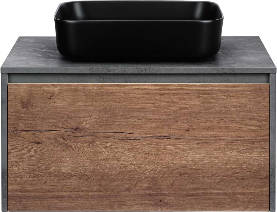 Мебель для ванной Vincea Mesa 80 дуб табак, бетон