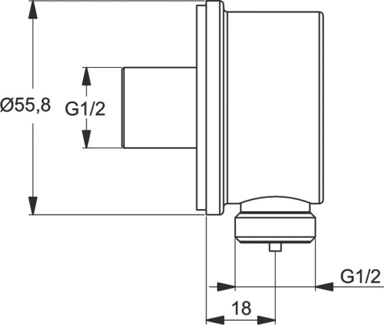 Душевой комплект Ideal Standard Ceraplan C1001AA с внутренней частью