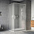 Душевой уголок Stworki Карлстад 110x90 см профиль хром матовый, стекло матовое
