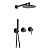 Душевая система Filarete Roun FL1030BL, черный