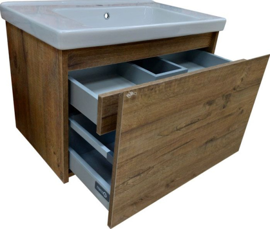 Мебель для ванной Misty Даллас 65 подвесная, светлое дерево