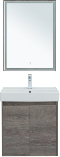 Мебель для ванной Aquanet Nova Lite 60 дуб рошелье, с дверками