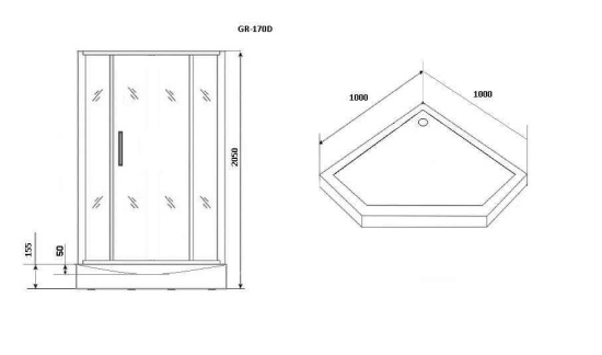 Душевая кабина Grossman GR171D