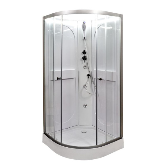 Душевая кабина DTO L 601 N LED  с подсветкой и гидромассажем