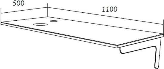 Мебель для ванной 1MarKa Wash со столешницей, дуб сонома