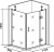 Душевой уголок Good Door Saturn WTW+SP правый 110х80х185 см