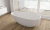 Ванна из искусственного камня Aquanet Miracle TC-S06B 170x85 см. глянцевая
