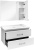 Тумба с раковиной Comforty Неаполь 100 белый глянец