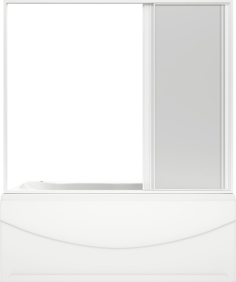 Шторка на ванну Bas Ахин, Мальта, Атланта, Нептун, Индика 3 ств., пластик