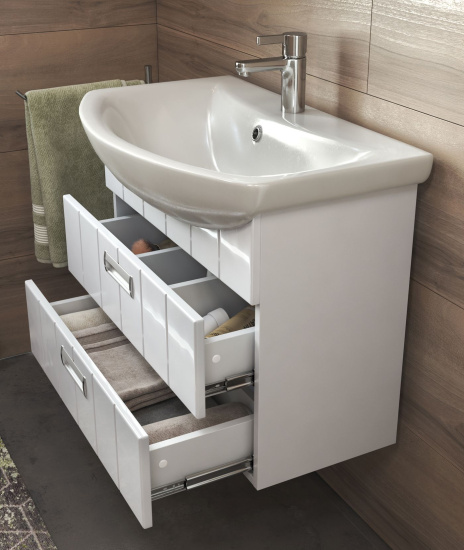 Тумба с раковиной Vigo Diana 60-0-2 подвесная, 2 ящика