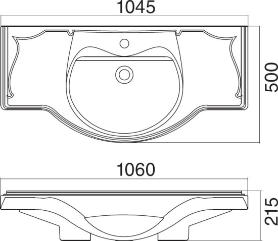 Мебель для ванной Misty Латте 105