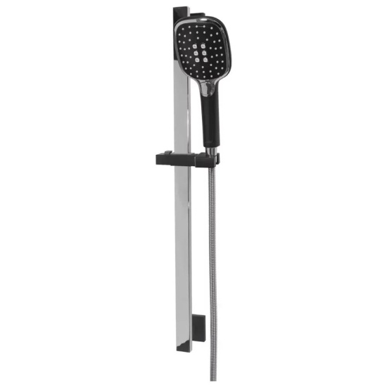 Набор для ванны 3 в 1 Hansberge H7077BC, черный/хром