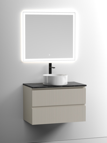 Тумба с раковиной Sancos Snob T 80 Beige Soft SNT80CE, подвесная