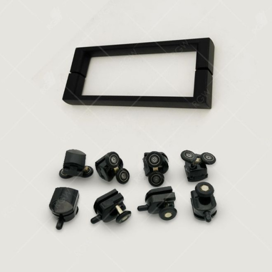 Душевой уголок RGW Classic CL-48B (1400-1430)х800х1850 профиль черный, стекло прозрачное
