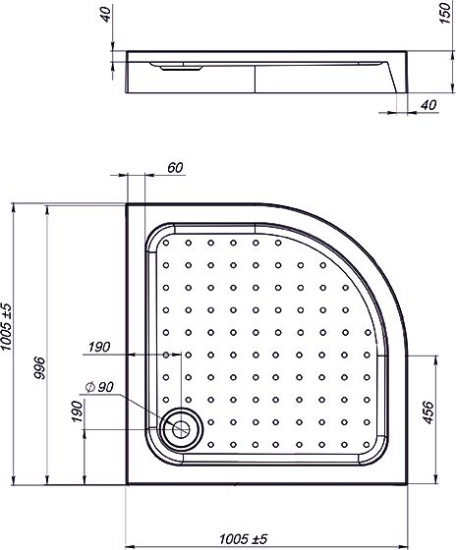 Поддон для душа Vincea VST-3AQ-1010 100x100