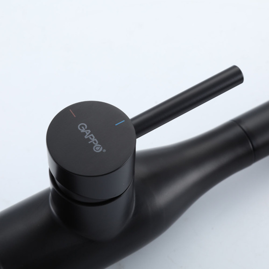 Смеситель для кухни Gappo G4098-16, черный