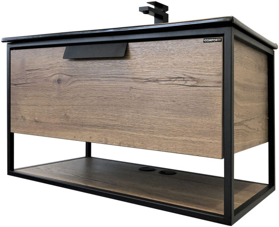 Тумба с раковиной Comforty Бонн 90 дуб темный