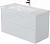 Тумба с раковиной Aquanet Nova Lite 2.0 110 2 ящика, белый глянец